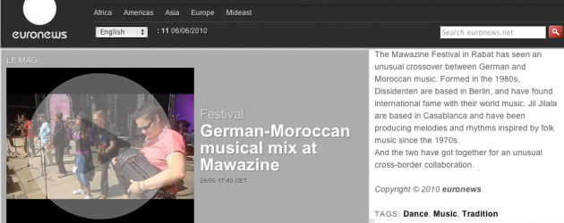 EuroNews – Dissidenten live at Mawazine / Rabat EuroNews – Dissidenten live at Mawazine / Rabat