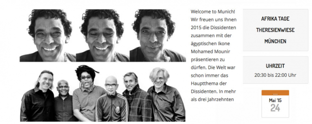 Dissidenten feat. Mohamed Mounir – Live 24.05.2015 @ Afrika Tage Munich